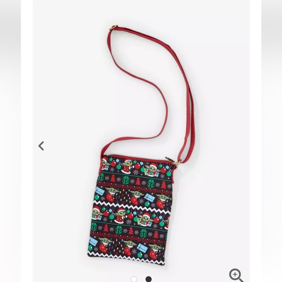 Loungefly Disney Star Wars the Mandalorian baby Yoda crossbody bag Christmas - Picture 2 of 4